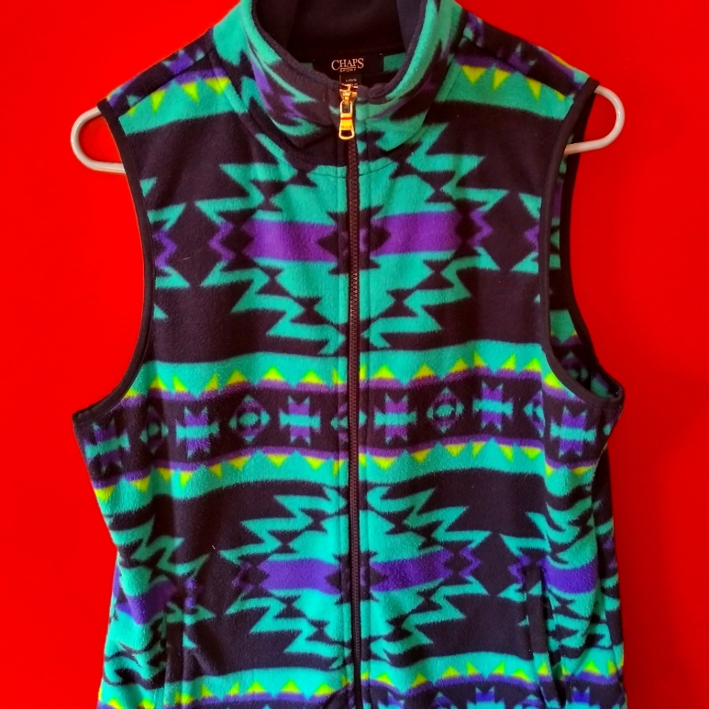 Fleece Vest/Chaps/Size Large